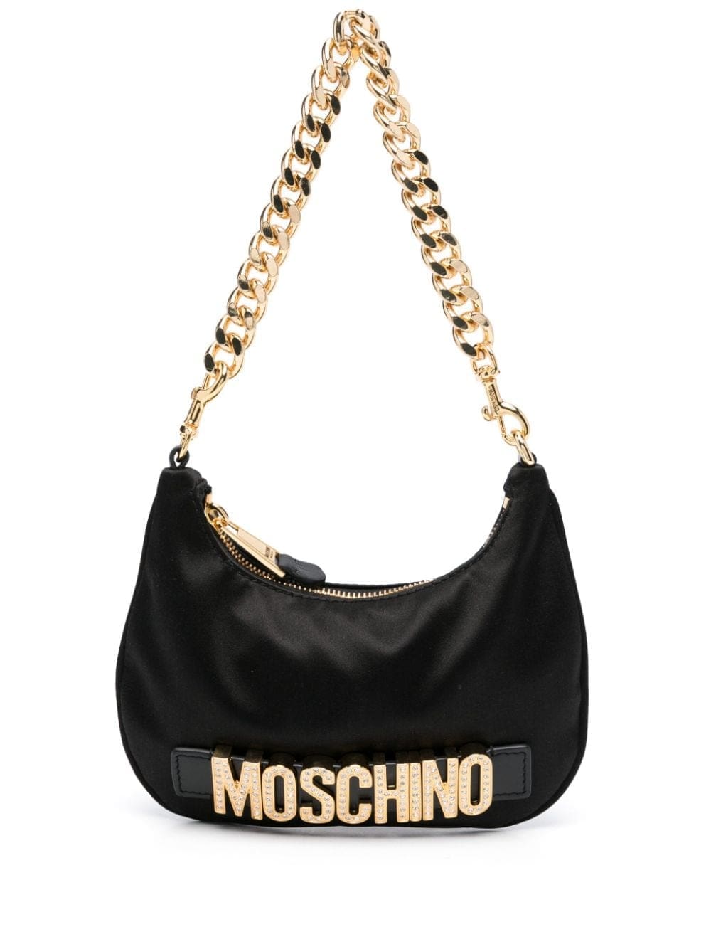 Moschino logo-plaque shoulder bag