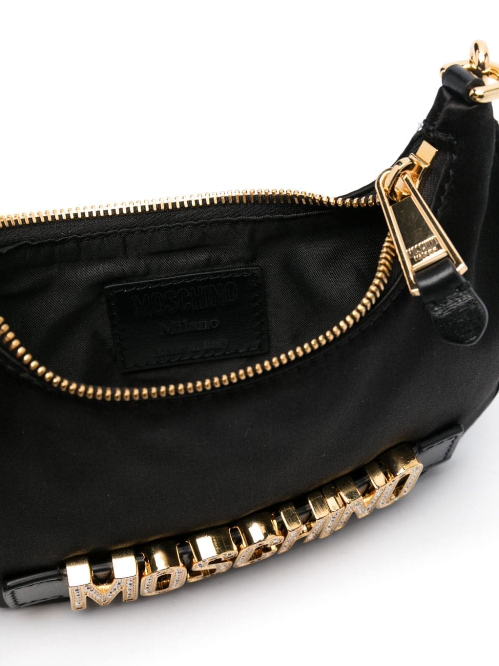 Moschino logo-plaque shoulder bag - Image 5