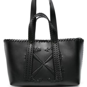 Off-White Arrows-stitch leather tote bag