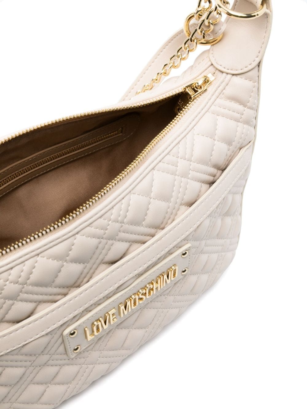 Love Moschino logo-lettering quilted shoulder bag - Image 5