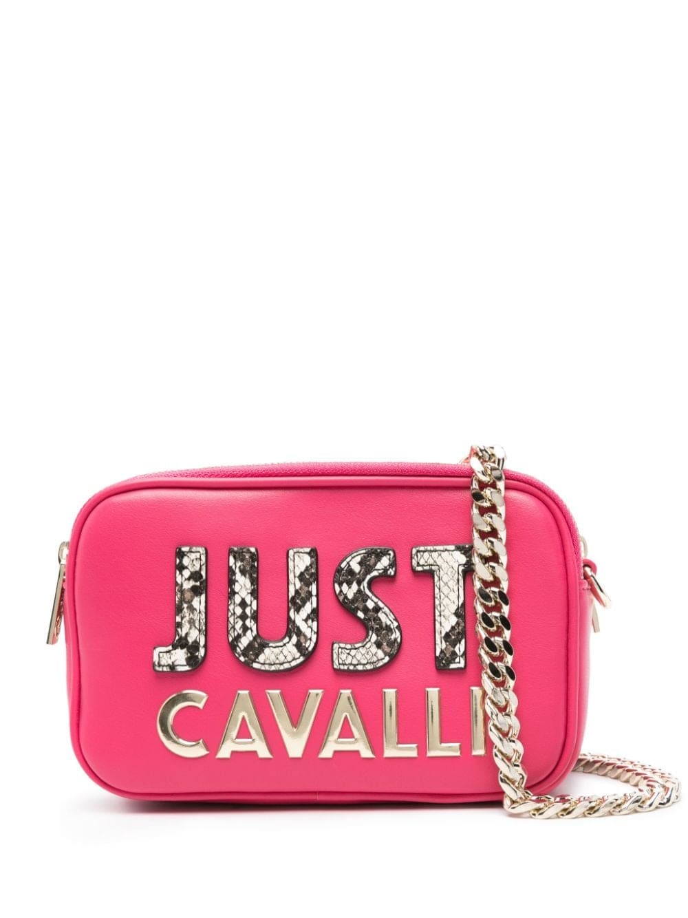 Just Cavalli logo-lettering cross body bag