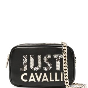 Just Cavalli logo-lettering cross body bag