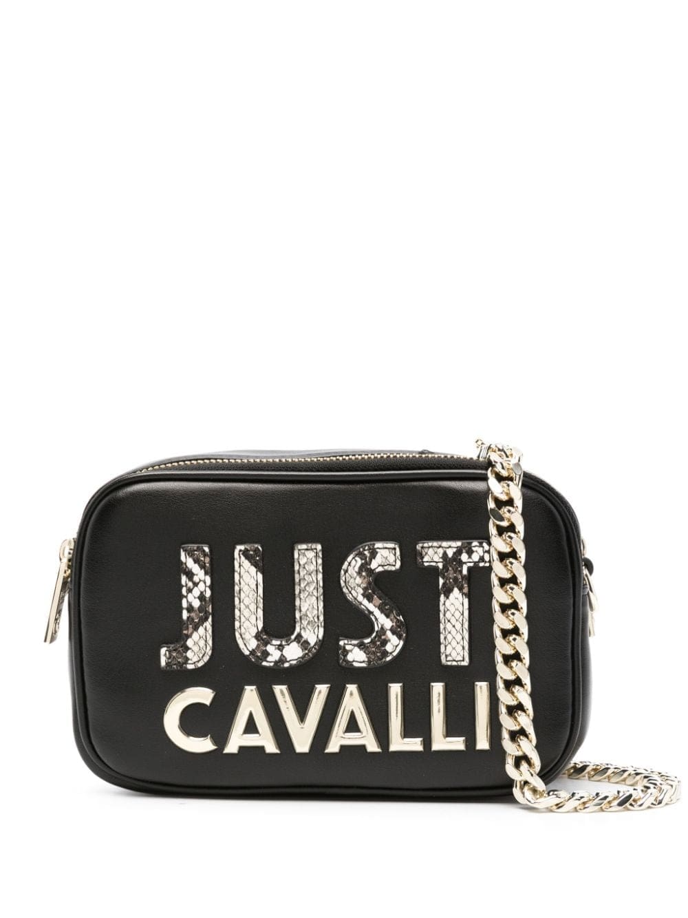 Just Cavalli logo-lettering cross body bag