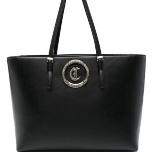 Just Cavalli logo-plaque tote bag