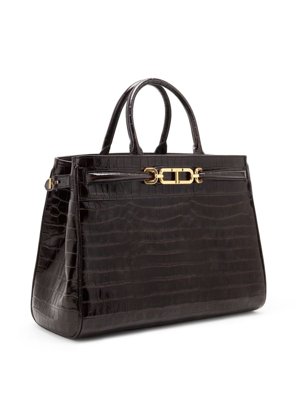 TOM FORD crocodile-embossed leather tote bag - Image 3