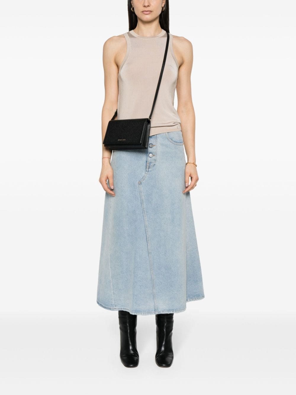 Michael Kors medium Jet Set leather cross body bag - Image 2