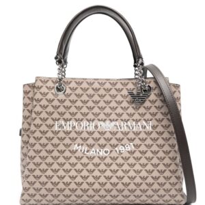 Emporio Armani All-over Eagle tote bag