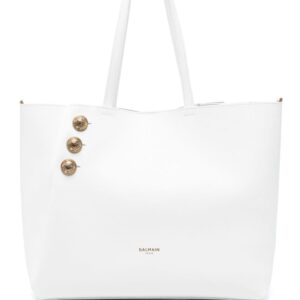 Balmain Emblème leather tote bag