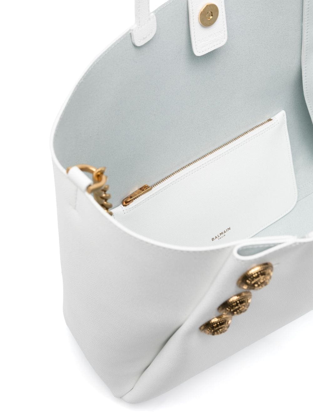 Balmain Emblème leather tote bag - Image 5