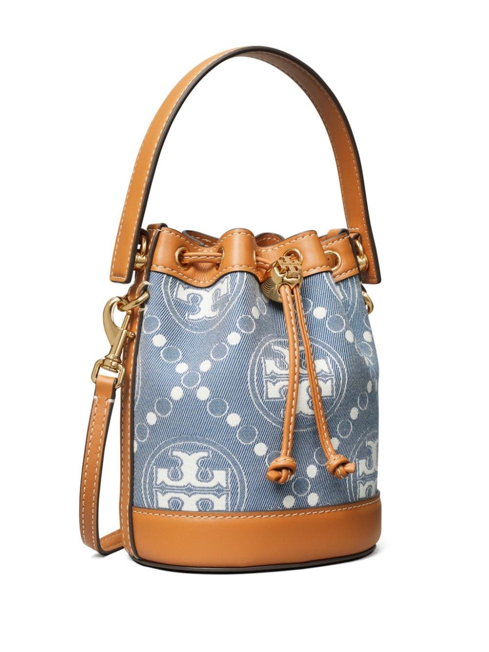 Tory Burch T Monogram denim mini bag - Image 5