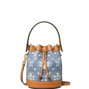 Tory Burch T Monogram denim mini bag