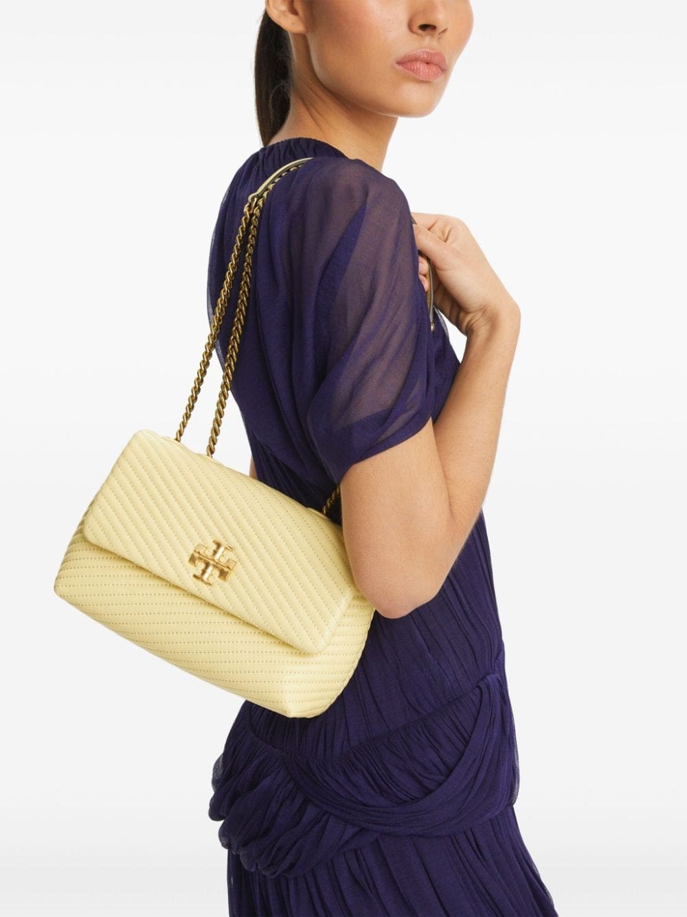 Tory Burch Kira Moto Quilt Small Convertible Shoulder Bag - Image 2