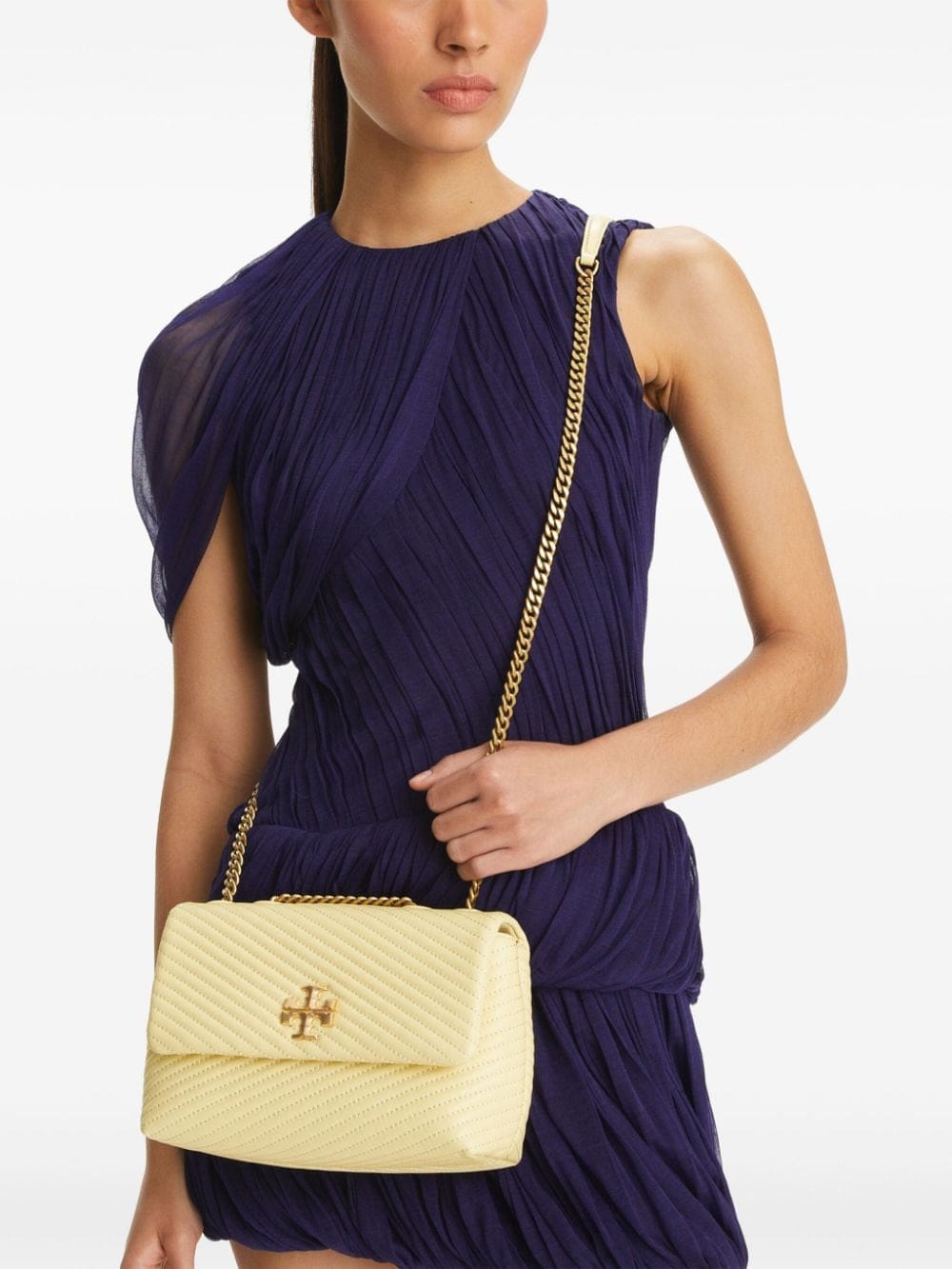 Tory Burch Kira Moto Quilt Small Convertible Shoulder Bag - Image 3