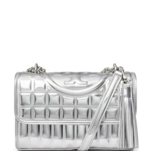 Tory Burch small Fleming metallic shoulder bag