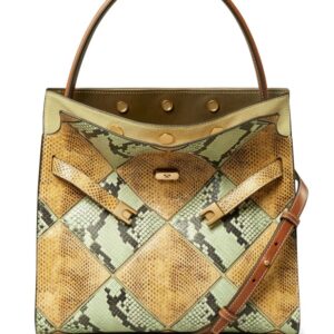 Tory Burch Diamond Exotic Lee Radziwill double tote bag