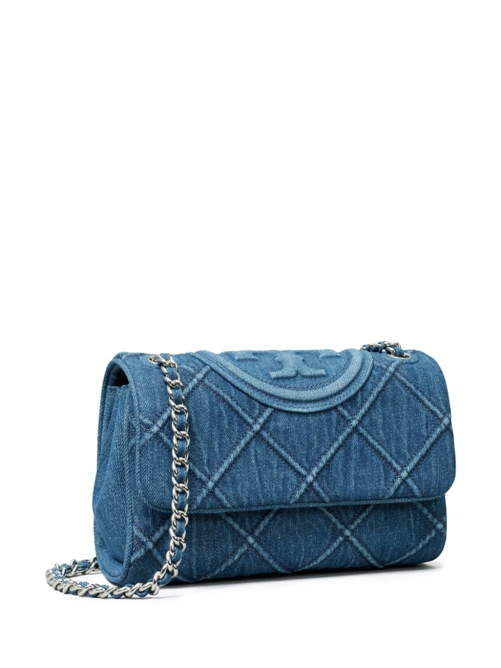 Tory Burch small Fleming denim shoulder bag - Image 3