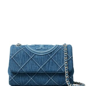 Tory Burch small Fleming denim shoulder bag