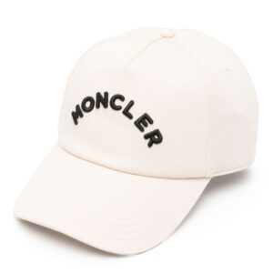 Moncler logo-embroidered cotton hat