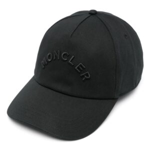 Moncler logo-embroidered cotton hat