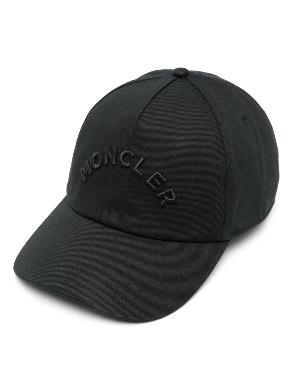 Moncler logo-embroidered cotton hat