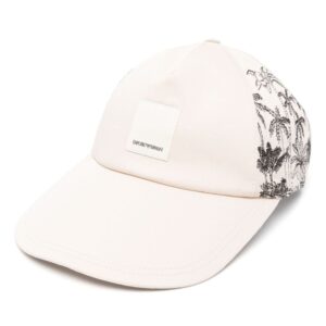 Emporio Armani embroidered cotton baseball cap