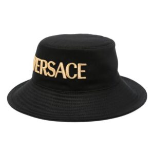 Versace embroidered-logo cotton bucket hat