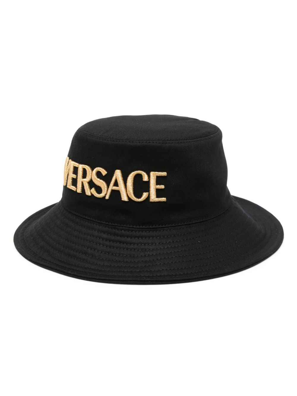 Versace embroidered-logo cotton bucket hat