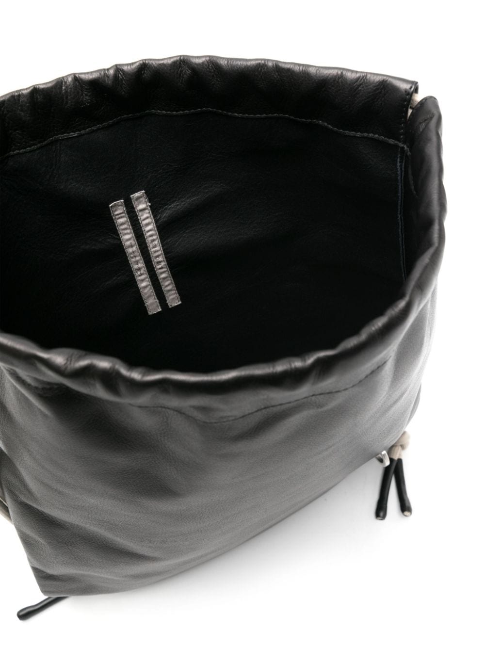 Rick Owens drawstring leather backpack - Image 3