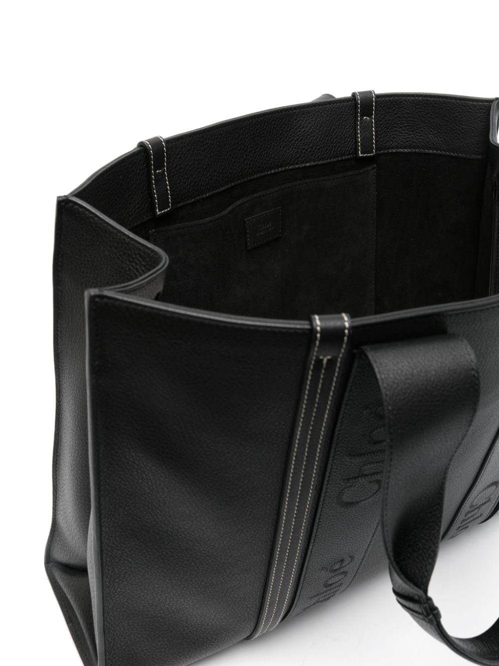 Chloé medium Woody leather tote bag - Image 5