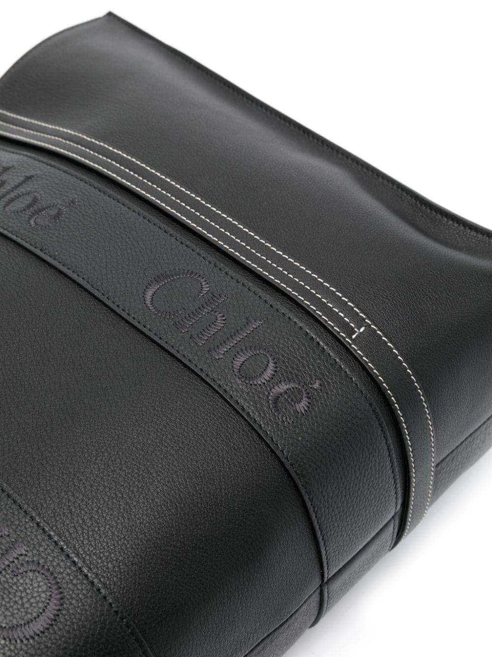 Chloé medium Woody leather tote bag - Image 4