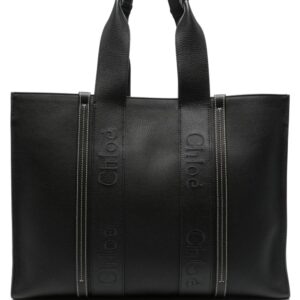 Chloé medium Woody leather tote bag