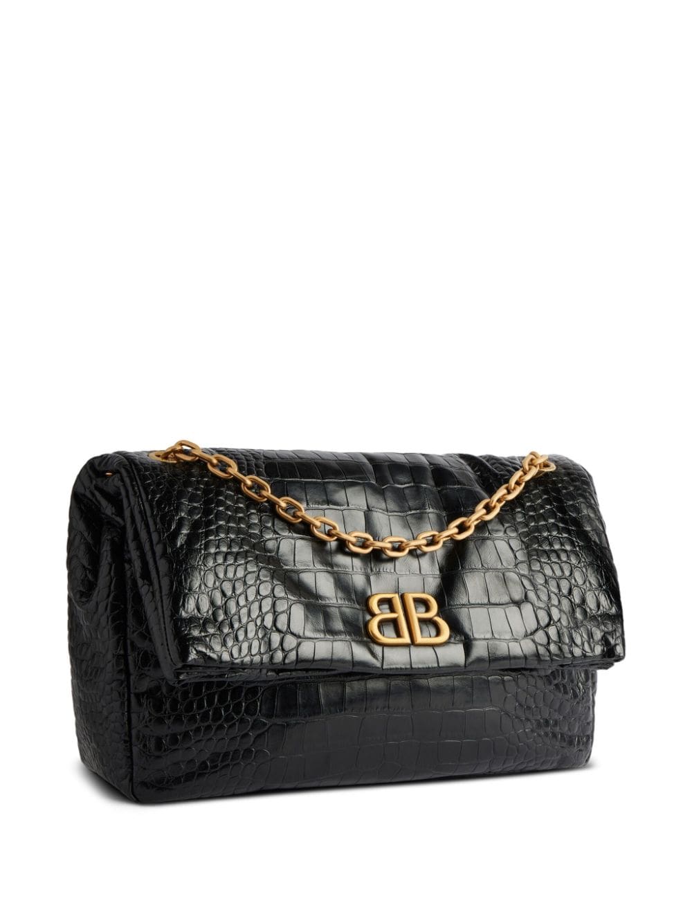 Balenciaga medium Monaco crocodile-effect shoulder bag - Image 3