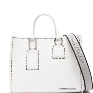 Emporio Armani trompe l'oeil stitching-print tote bag