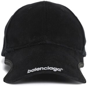Balenciaga logo-embroidered cut-out cap