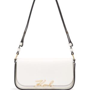 Karl Lagerfeld Signature leather crossbody bag