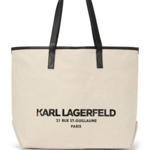 Karl Lagerfeld Rue St-Guillaume canvas tote bag