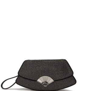 Karl Lagerfeld Archive Fan rhinestone-embellished clutch bag