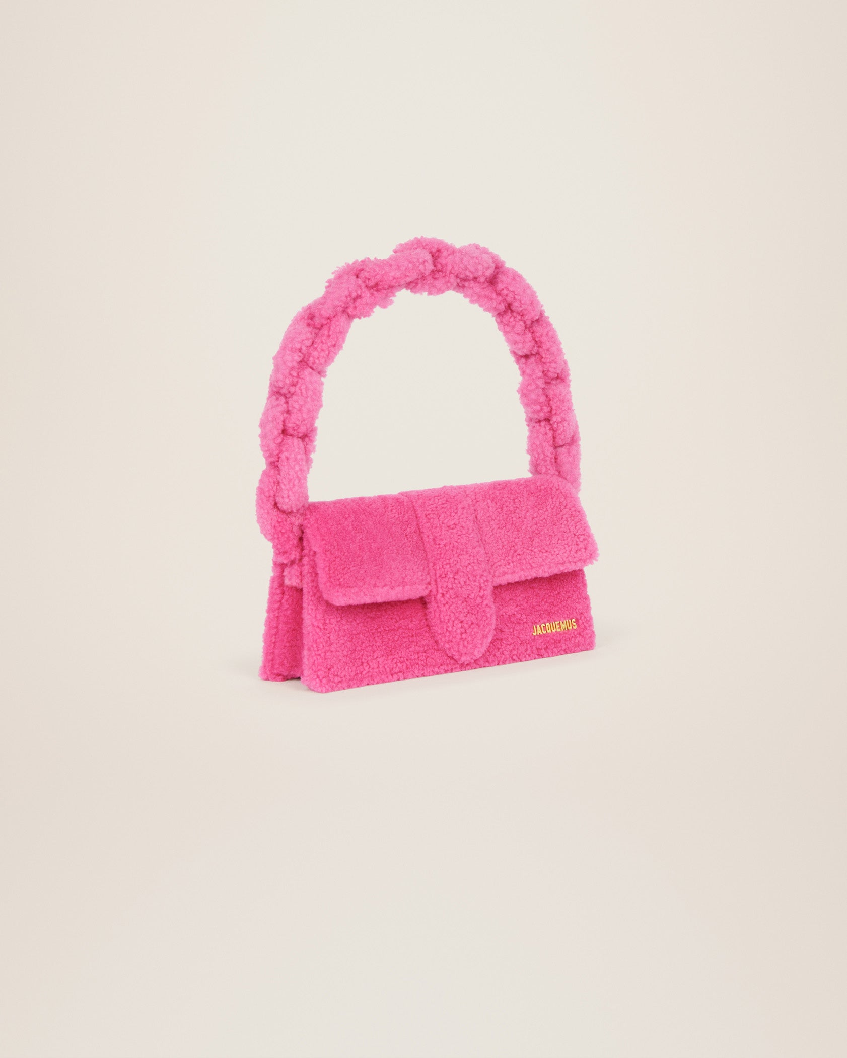 Jacquemus Le Bambidou Shearling flap bag. - Image 3