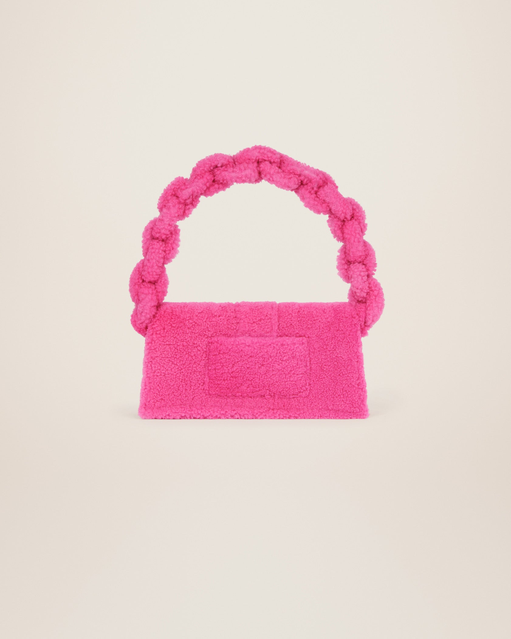 Jacquemus Le Bambidou Shearling flap bag. - Image 4