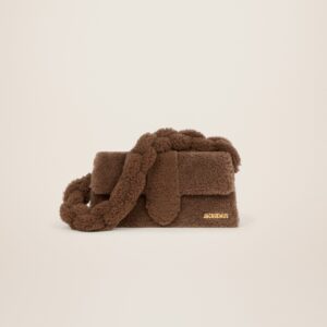 Jacquemus Le Bambidou Shearling flap bag.