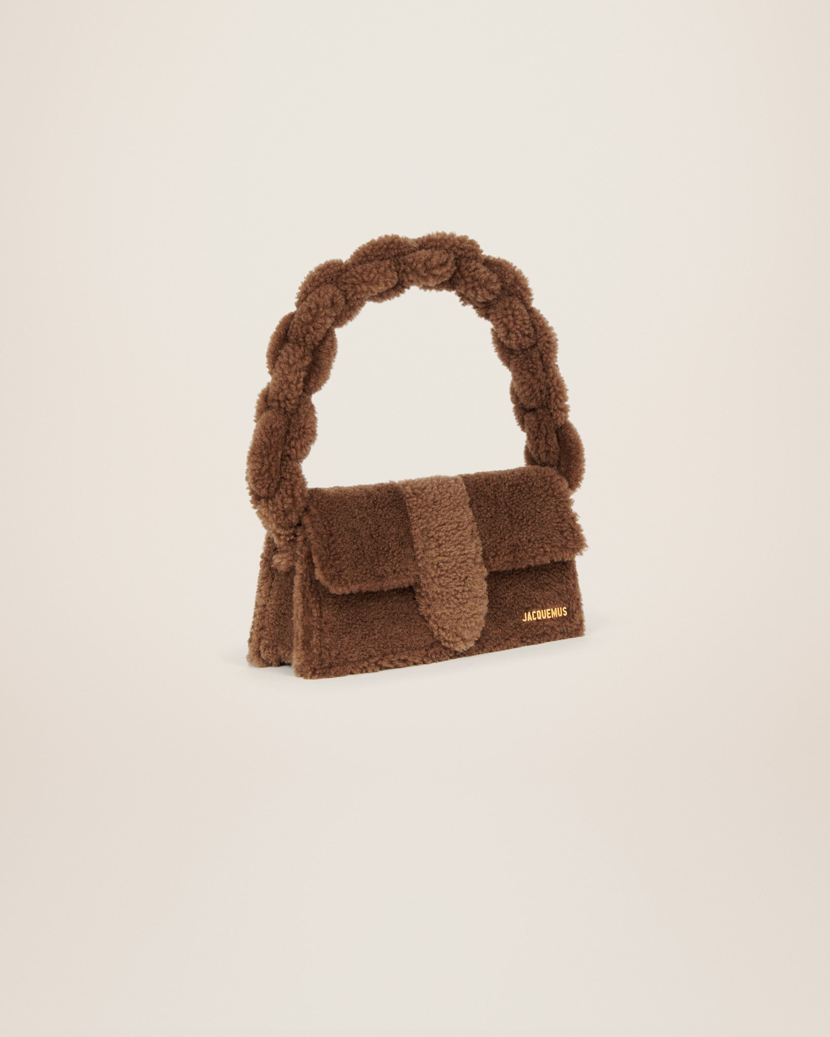 Jacquemus Le Bambidou Shearling flap bag. - Image 3