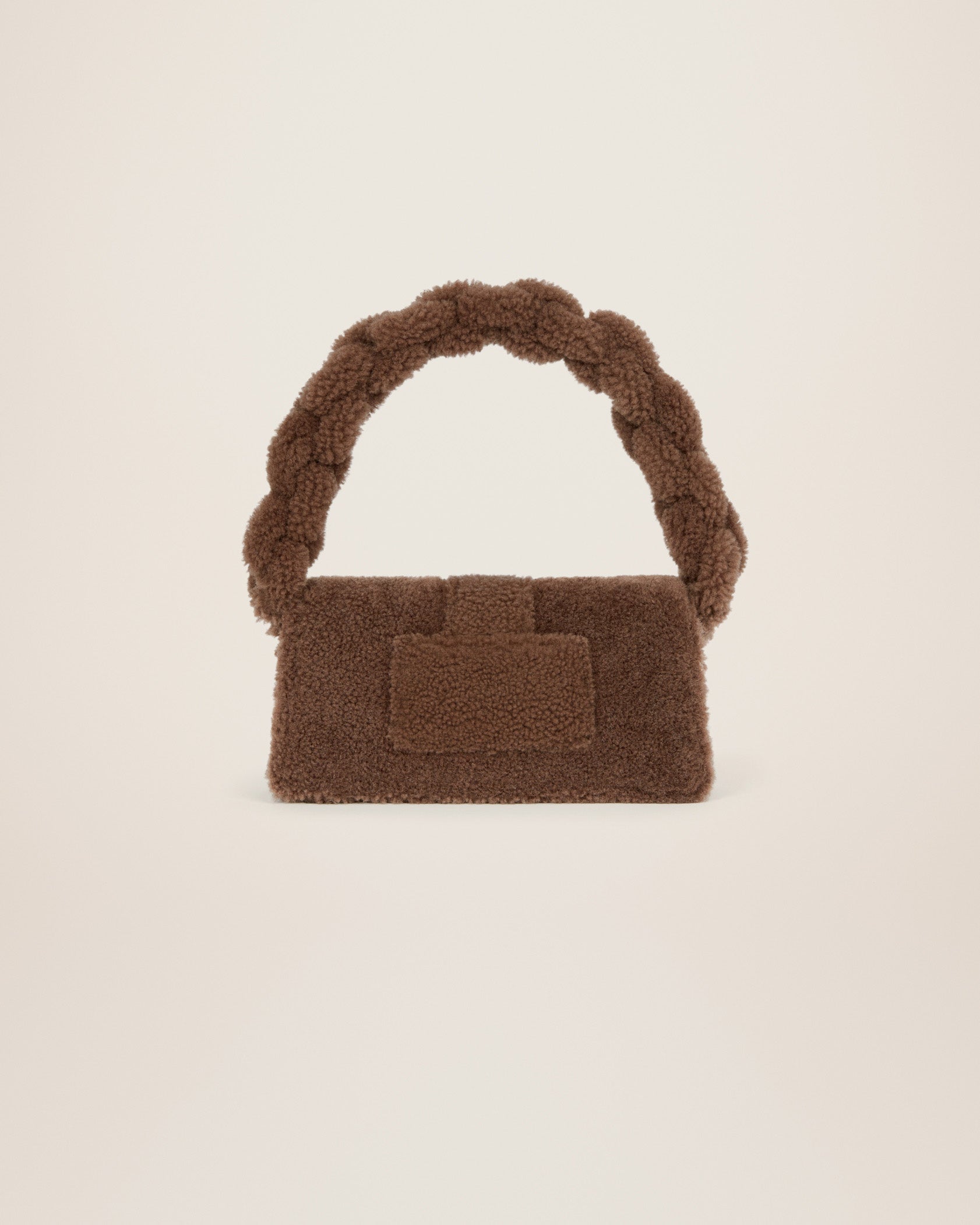 Jacquemus Le Bambidou Shearling flap bag. - Image 4