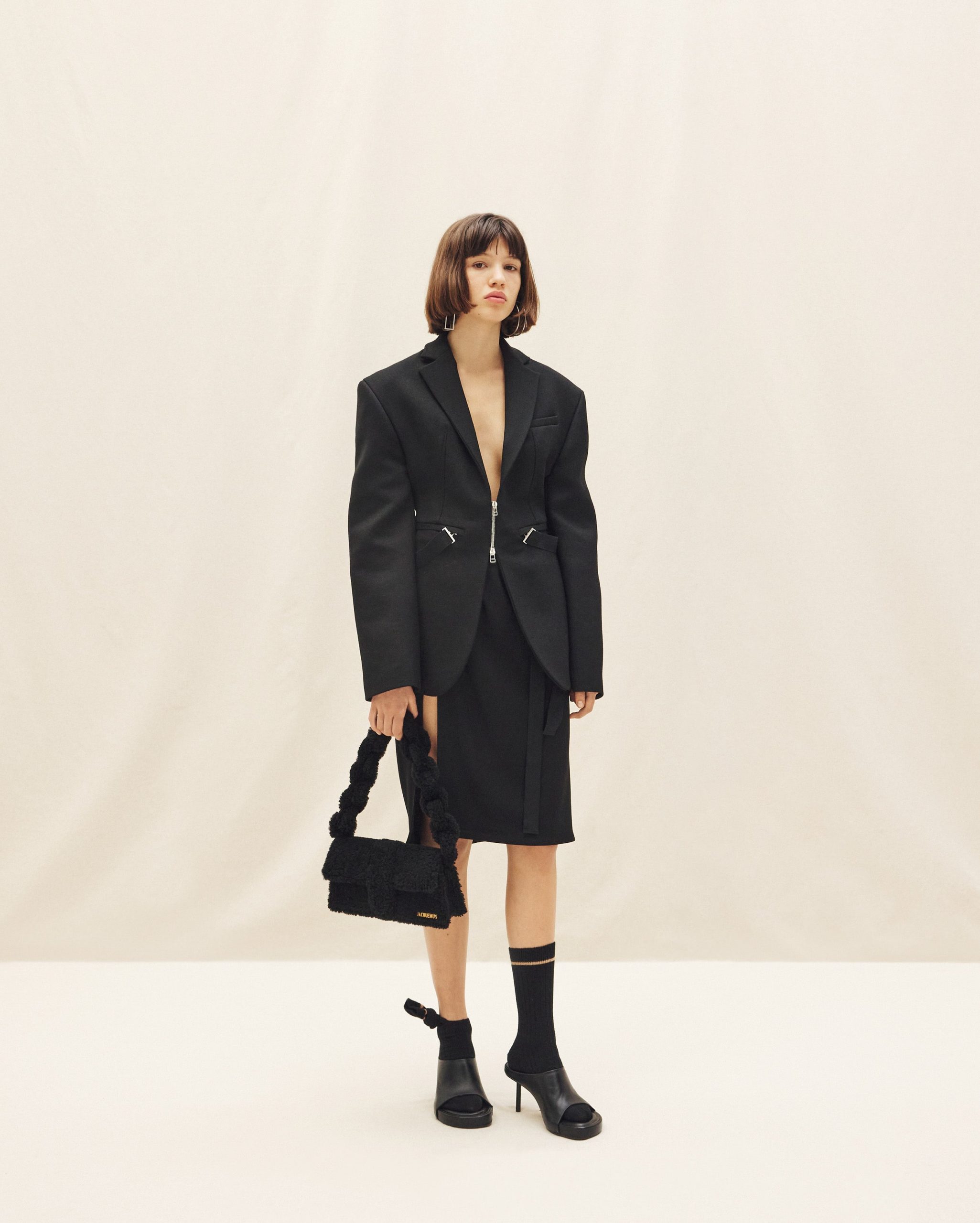 Jacquemus Le Bambidou Shearling flap bag. - Image 6