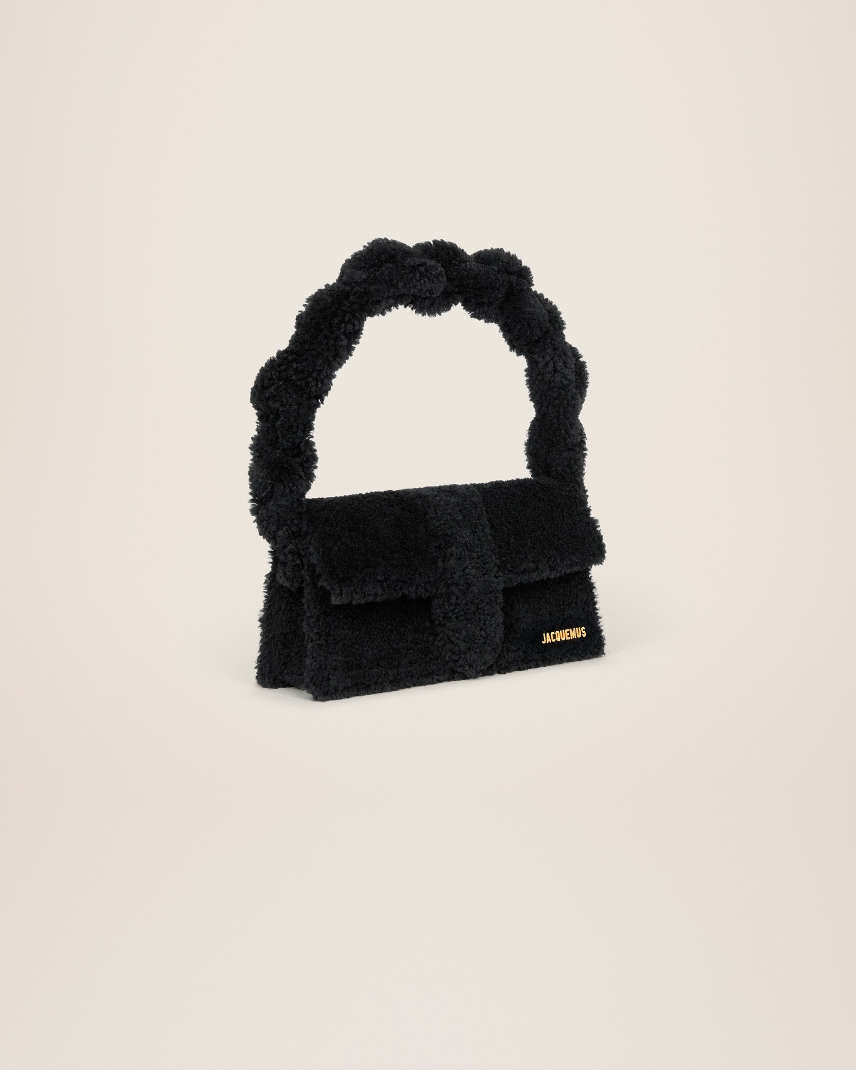 Jacquemus Le Bambidou Shearling flap bag. - Image 3