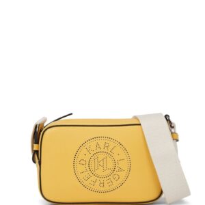 Karl Lagerfeld K/Circle perforated-logo camera bag