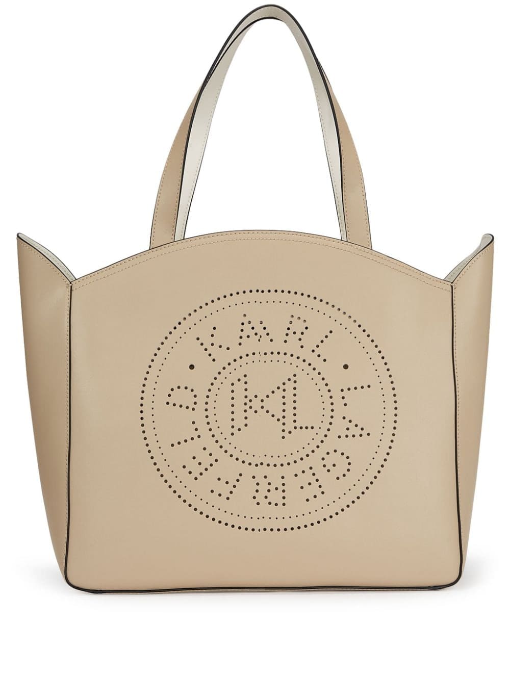 Karl Lagerfeld K/Circle perforated-logo tote bag