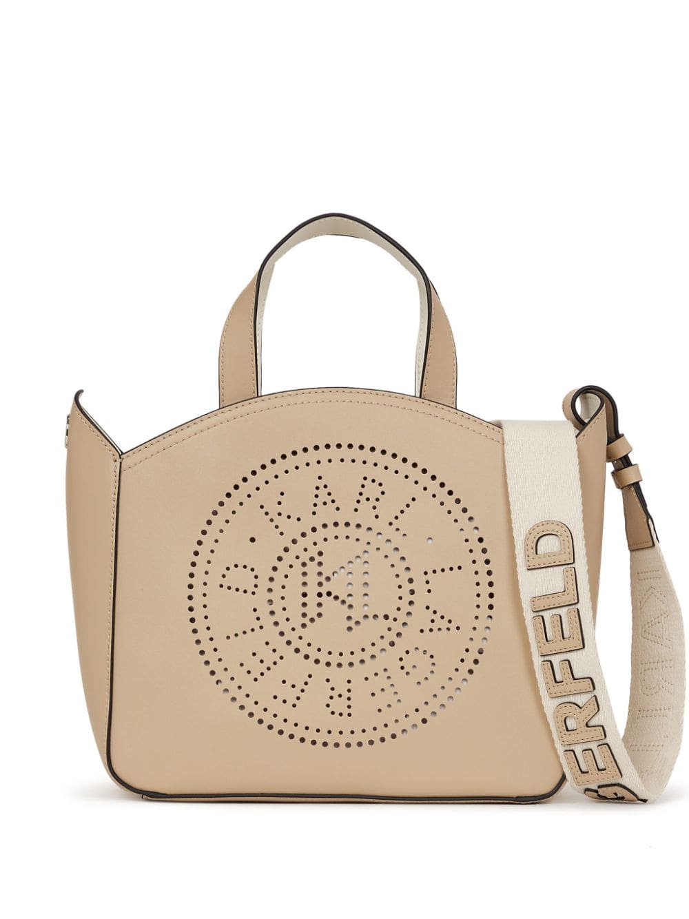 Karl Lagerfeld K/Circle perforated-logo tote bag