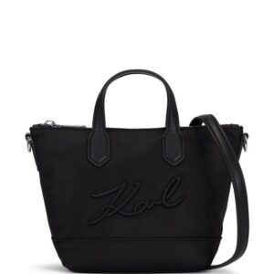 Karl Lagerfeld small K/Signature logo-appliqué tote bag