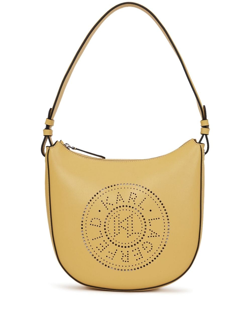 Karl Lagerfeld K/Circle Moon perforated-logo shoulder bag