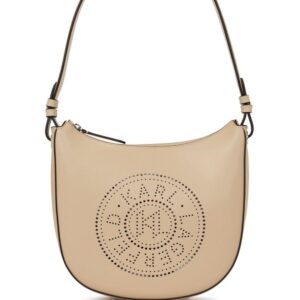 Karl Lagerfeld K/Circle Moon perforated-logo shoulder bag
